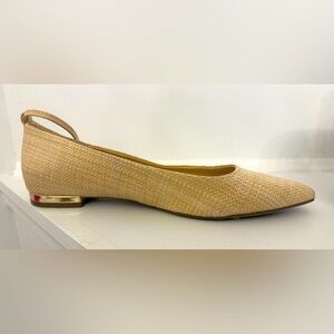 Liz Claiborne Calico Natural Pointed ballet flats size 11M